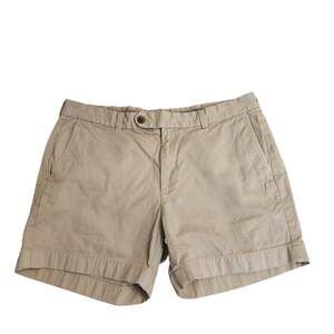 Brooks Brothers Tan Khaki Cotton Chino Bermuda Shorts Size 35